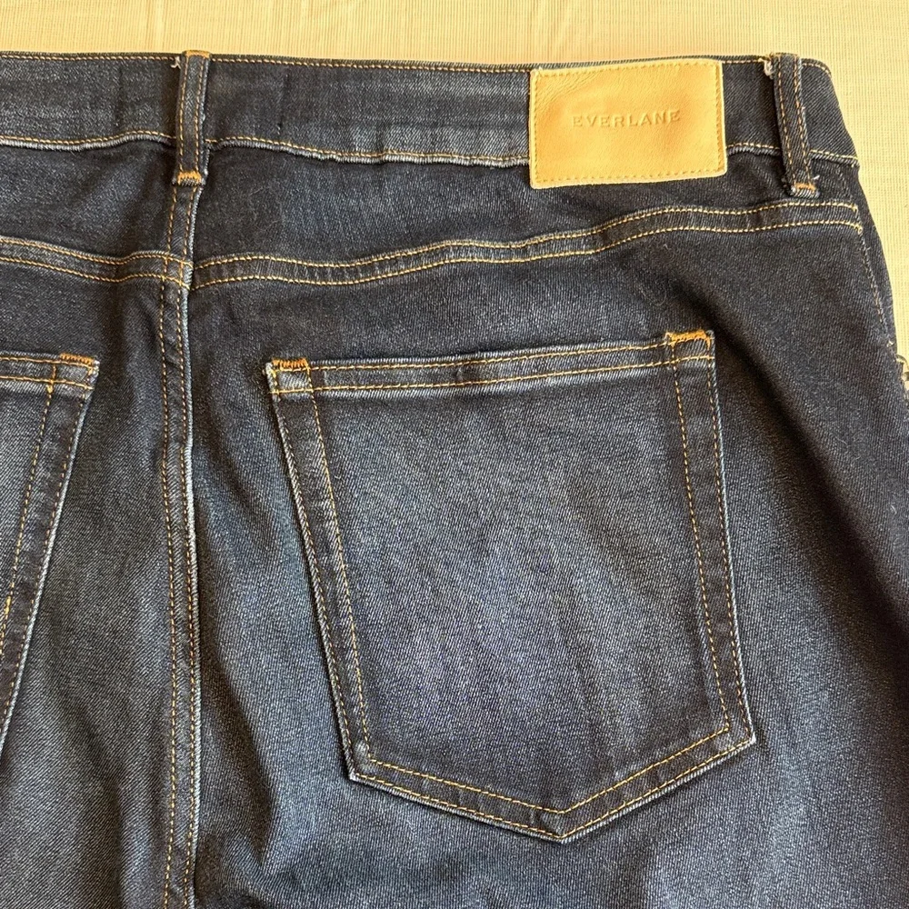 Everlane Wonen's The Curvy High Rise Skinny Crop Dark Blue Jeans Size 33 - Picture 6 of 11
